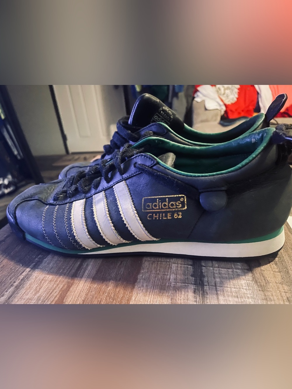 Adidas Originals '62 Chile Leather Soccer Shoes, Blac… - Gem